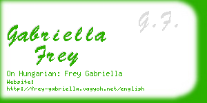 gabriella frey business card